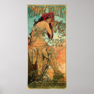 Pôster Propaganda dos negociantes de Carrage por Alphonse