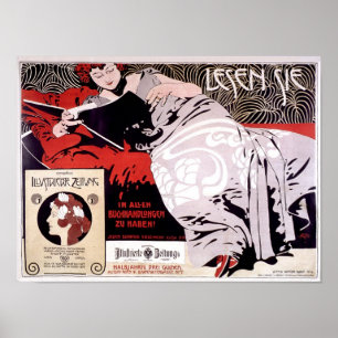 Poster Propaganda Francesa Moser Kolo 1900 Vintage