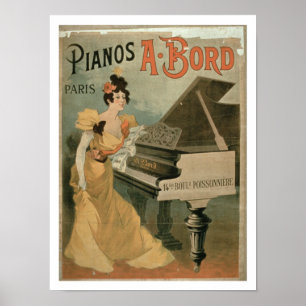 Poster Propaganda para "A. Bord Piano, Paris" (cor