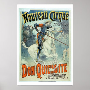 Pôster Propaganda para "Don Quixote, circo novo", cavalo