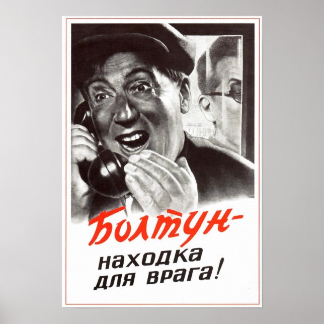 Poster Propaganda Soviética USSR 1954 (Frente)