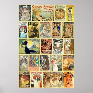Pôster Propagandas de Nouveau da arte do vintage