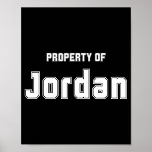 Poster Propriedade Da Bachelorette Funny Jordan Gifts Par