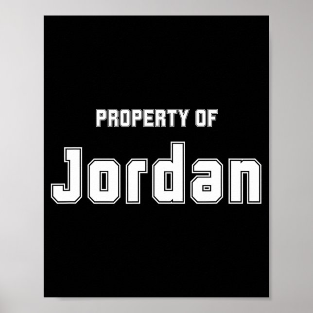 Poster Propriedade Da Bachelorette Funny Jordan Gifts Par (Frente)