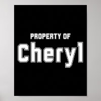 Propriedade De Cheryl Presentes Engraçados De Desp