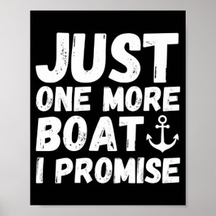 Poster Proprietário de barco de homens navegando mais um 