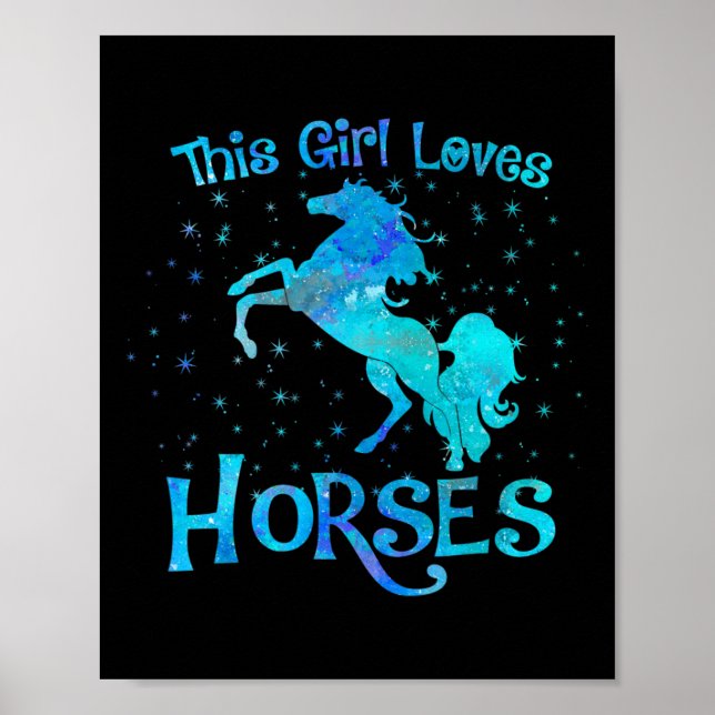 Poster Proprietário De Cavalo Esta Menina Adora Cavalos C (Frente)