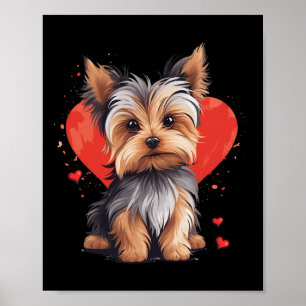 Poster Proprietário de Yorkie Mamãe Papai Yorkshire Terri