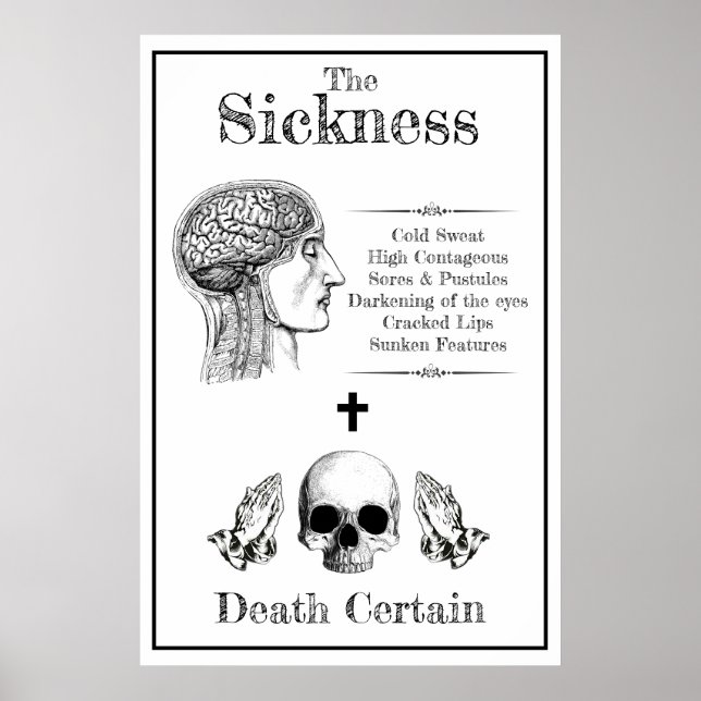 Poster Props De Halloween Da Peste (Frente)