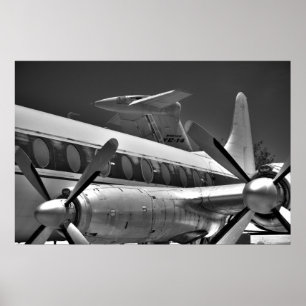 Pôster Props & Tails em Preto e Branco