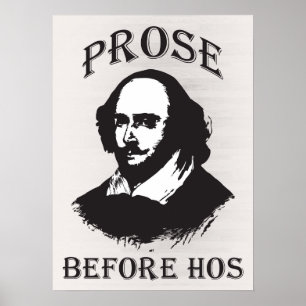 Pôster Prose Antes de Hos - Shakespeare