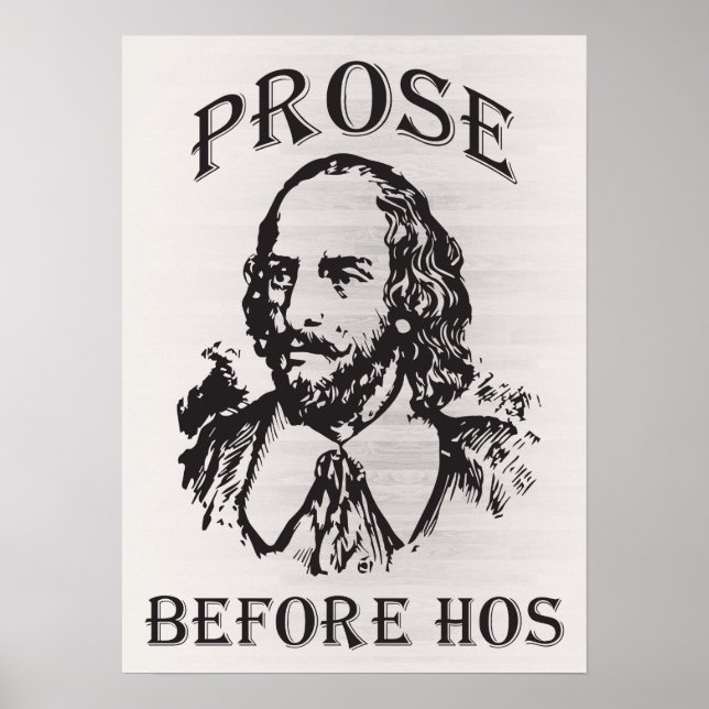 Poster Prose Antes de Hos - Shakespeare (Frente)