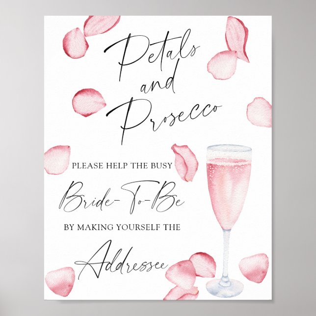 Poster Prosecco - ajude a noiva ocupada  (Frente)