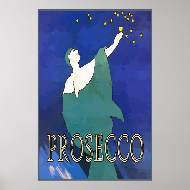 Pôster Prosecco, Estrelas de Vidro (Frente)