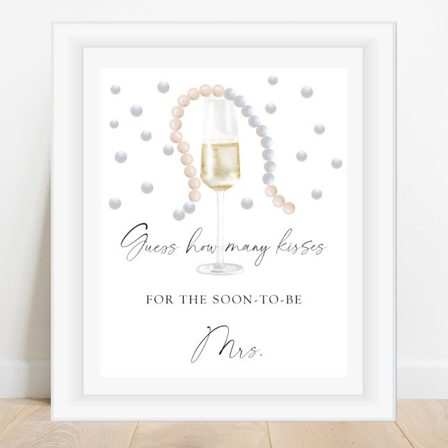 Poster Prosecco - quantos beija o jogo do chá de panela (Criador carregado)