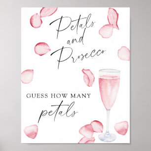 Poster Prosecco - quantos petais Jogo de chuveiro de noiv