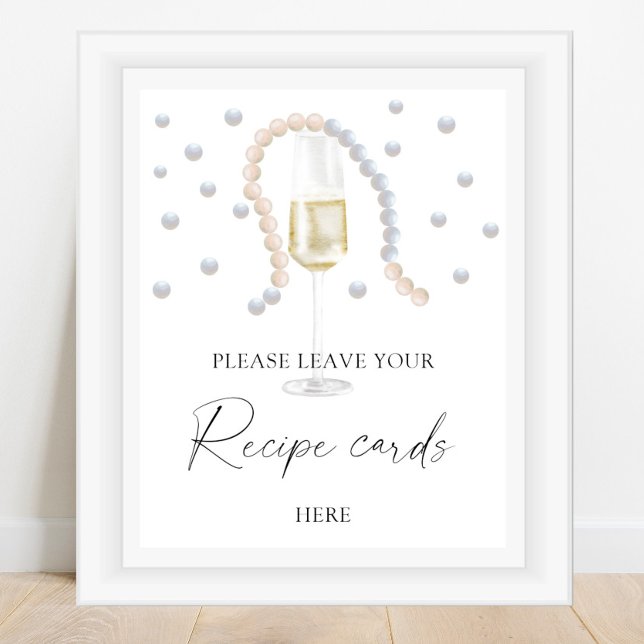 Poster Prosecco - Seu cartão de receita aqui (Criador carregado)