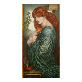 Pôster Proserpine Dante Gabriel Rossetti Glossy