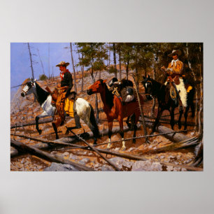 Poster Prospecção de Gado Frederic Remington