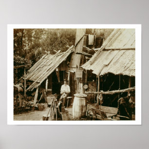 Pôster Prospector australiano, c.1880s (foto do sepia)