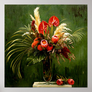 Poster Protea de Van Gogh e Outras Flores