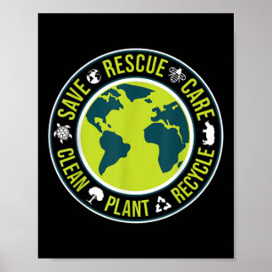 Poster Proteção Ambiental, Conservação Da Natureza, Oce