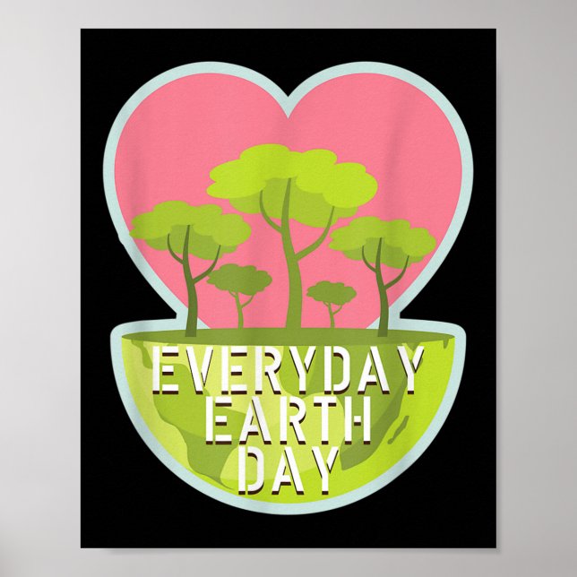 Poster Proteção Ambiental Diária do Dia da Terra Fofa G (Frente)