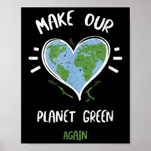Poster Proteção Ambiental_ Faça Nosso Planeta Verde...