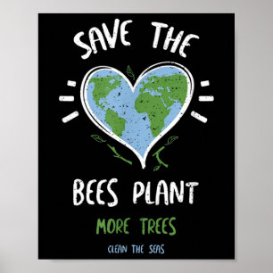 Poster Proteção Ambiental - Salvar A Fábrica De Abelhas M