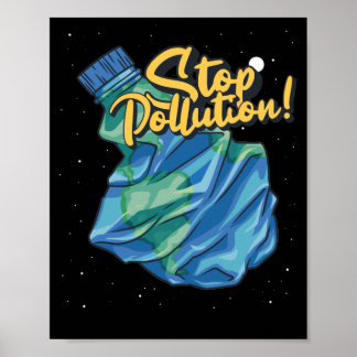 Poster Proteção do ambiente, Pôr termo à poluição
