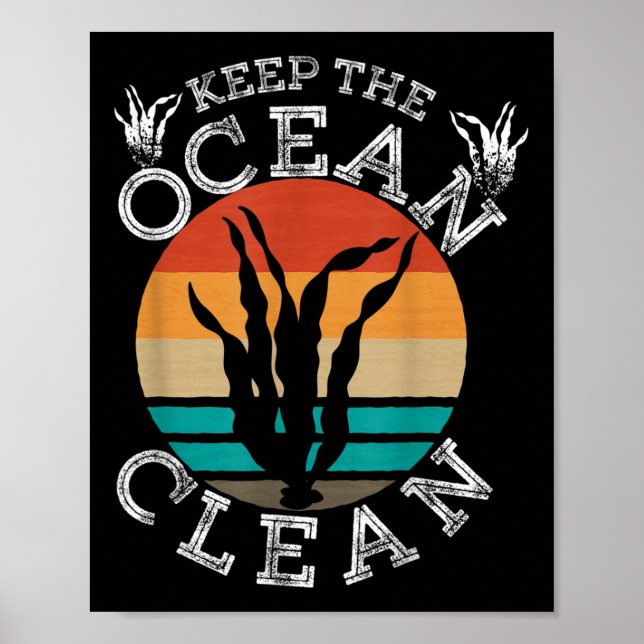 Poster Proteção do Mar Ambiente (Frente)