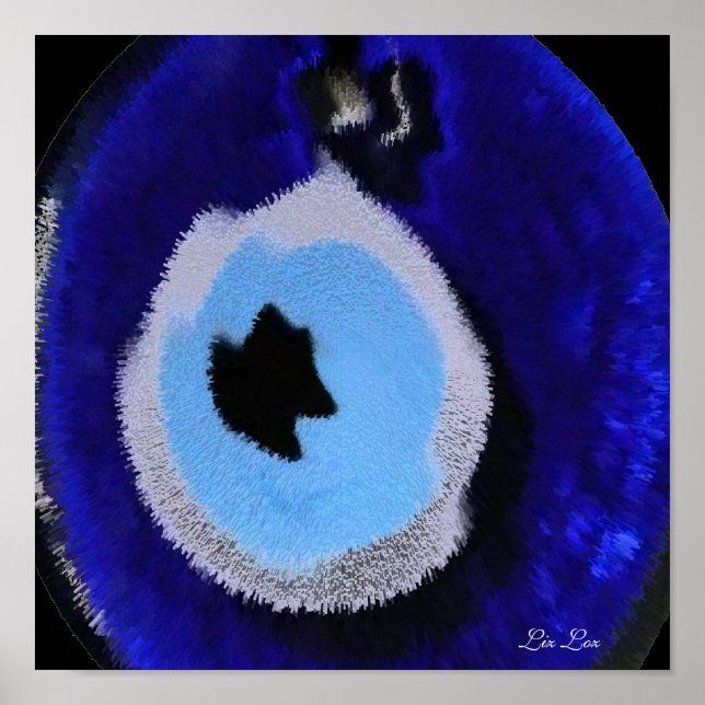 Pôster PROTEÇÃO DOS OLHOS DE mau POR LIZ LOZ (Frente)