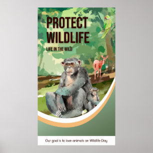 Poster Protect Wildlife (Life in the Wild)