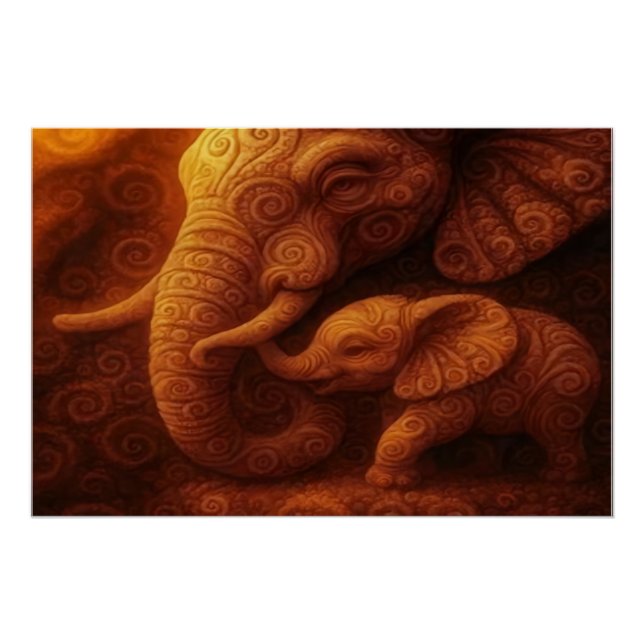 Pôster Protective Elephant  (Frente)