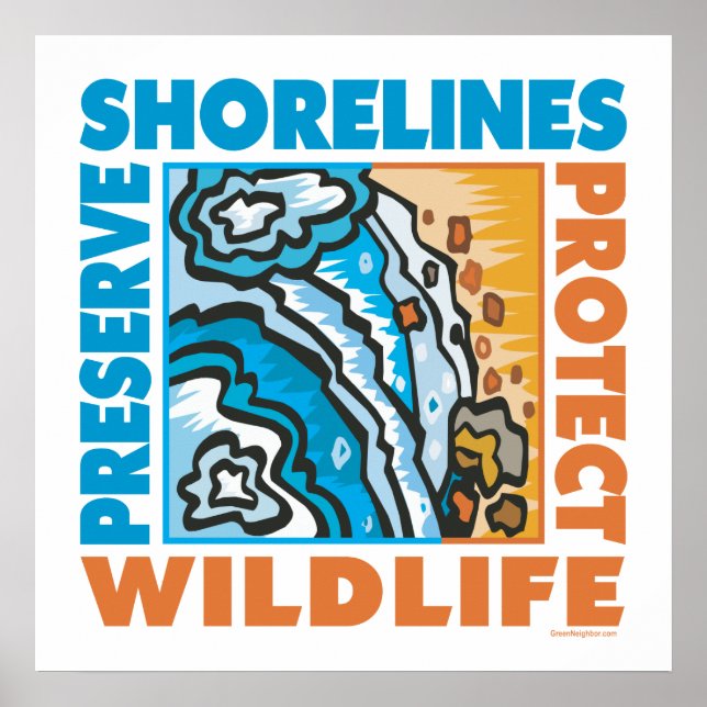 Poster . Proteger a costa (Frente)