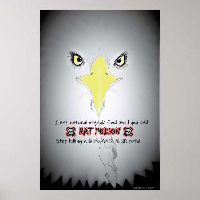 POSTER PROTEGER A NOSSA VIDA SELVAGEM DA VENENA DE RATO (Frente)