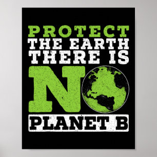 Poster Proteger A Terra Não Há Ambiente Do Planeta B