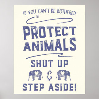 Poster Proteger Animais