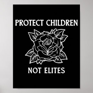 Poster Proteger crianças, não elites