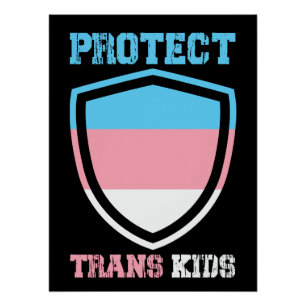 Pôster Proteger Crianças Trans