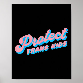 Poster Proteger Fila de Orgulho Lgbt de Crianças Trans