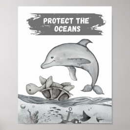 Poster proteger os oceanos