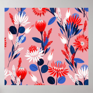 Poster Proteína de florescência: Padrão de Jardim Botânic