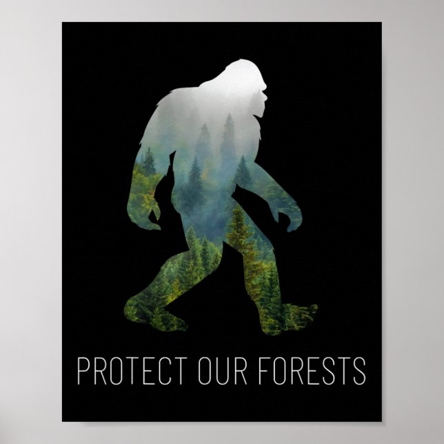 Poster Proteja a nossa floresta, tenda do Dia da Terra (Frente)