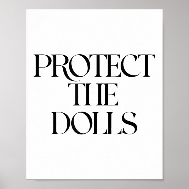 Poster Proteja As Bonecas (Frente)