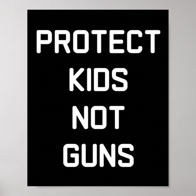 Poster Proteja Crianças Não Guns Sticker (Frente)