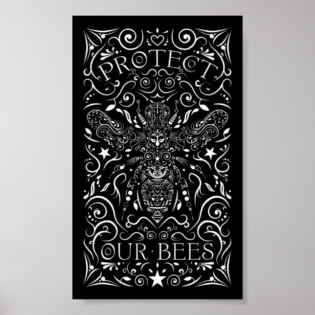 Pôster proteja nossas abelhas (Frente)