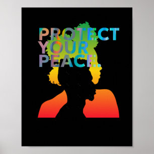Poster Proteja o seu adesivo de paz