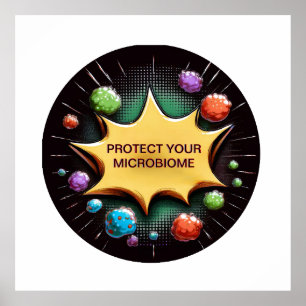 Poster Proteja Os Seus Probióticos Microbiométricos Para 