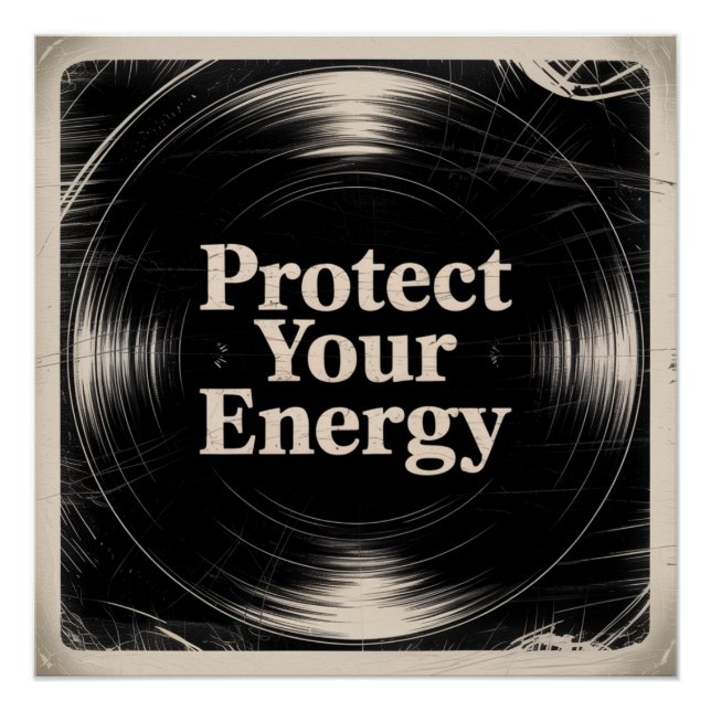 Pôster Proteja Sua Energia (Frente)